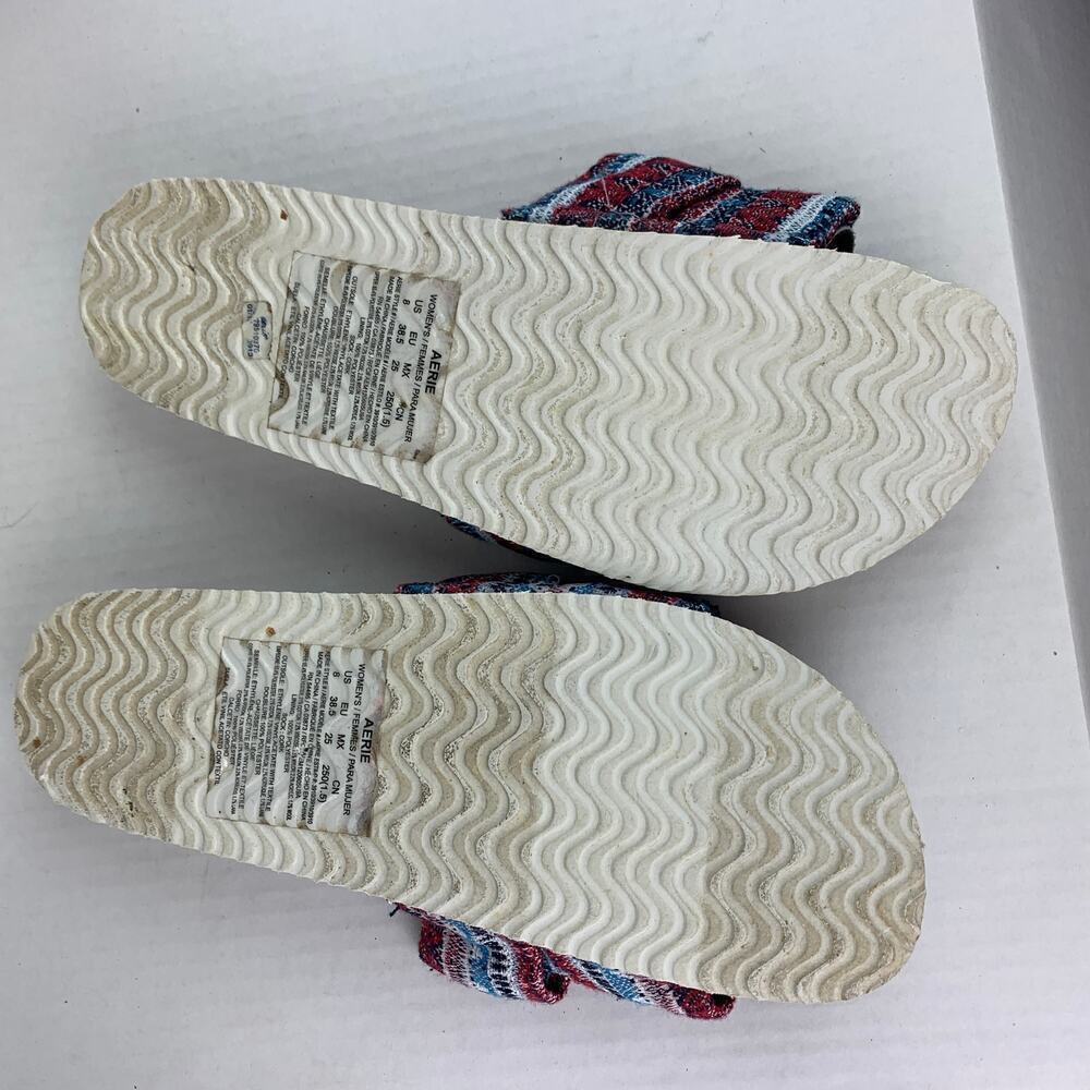 Aerie Boho Fabric Slides Size 8 - Like New - Picture 5 of 6